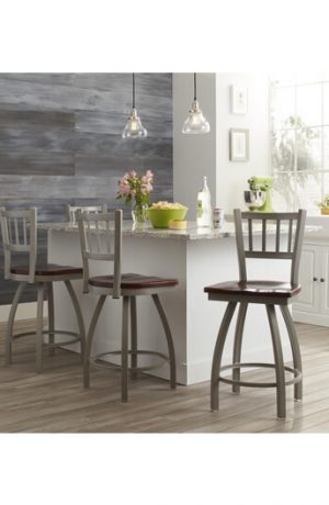 Holland Bar Stool's Contessa Swivel Stool in Modern Kitchen