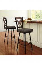 Amisco Marcus Swivel Stool in Traditional Kitchen