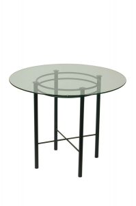 Trica's Astro Dining Height Table with Glass Top