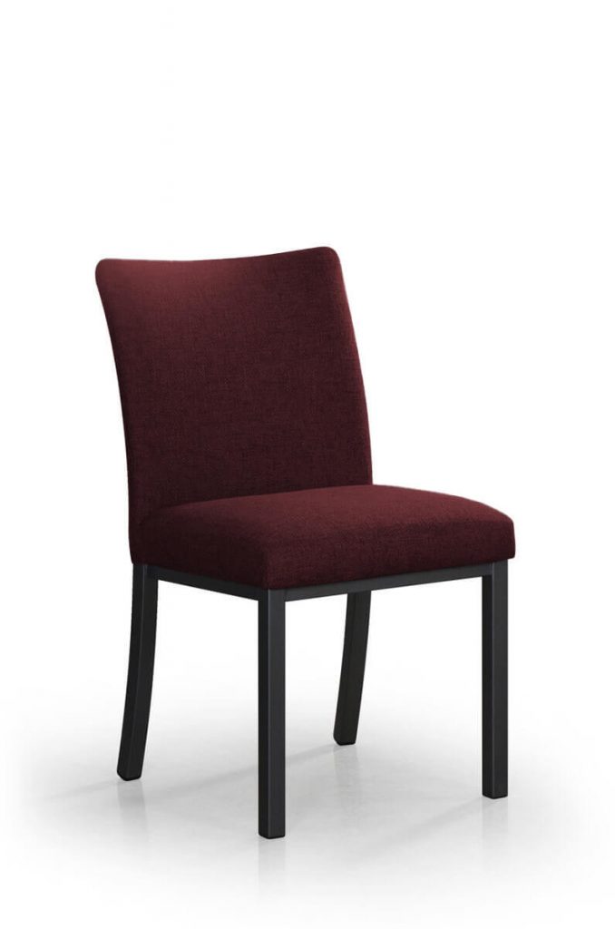 Trica's Biscaro Black Dining Chair in Red Fabric