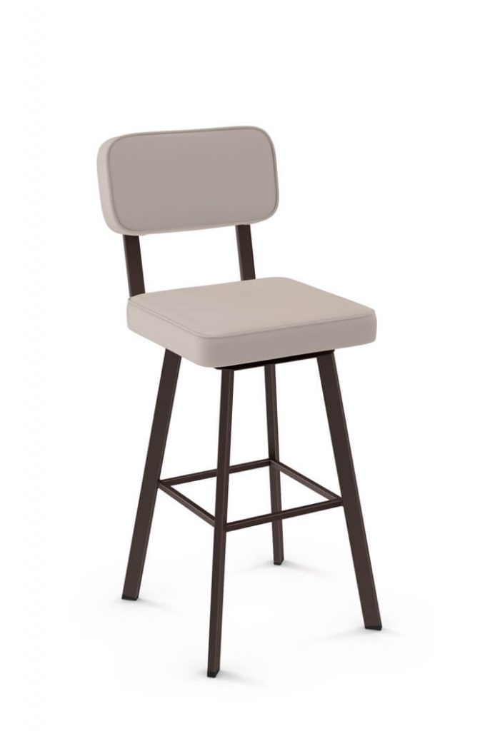 Amisco Brixton Swivel Stool with Back