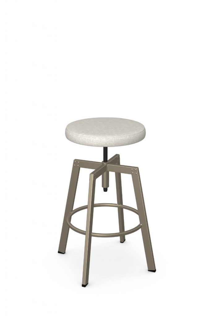 Amisco's Architect Modern Champagne Gold Swivel Bar Stool