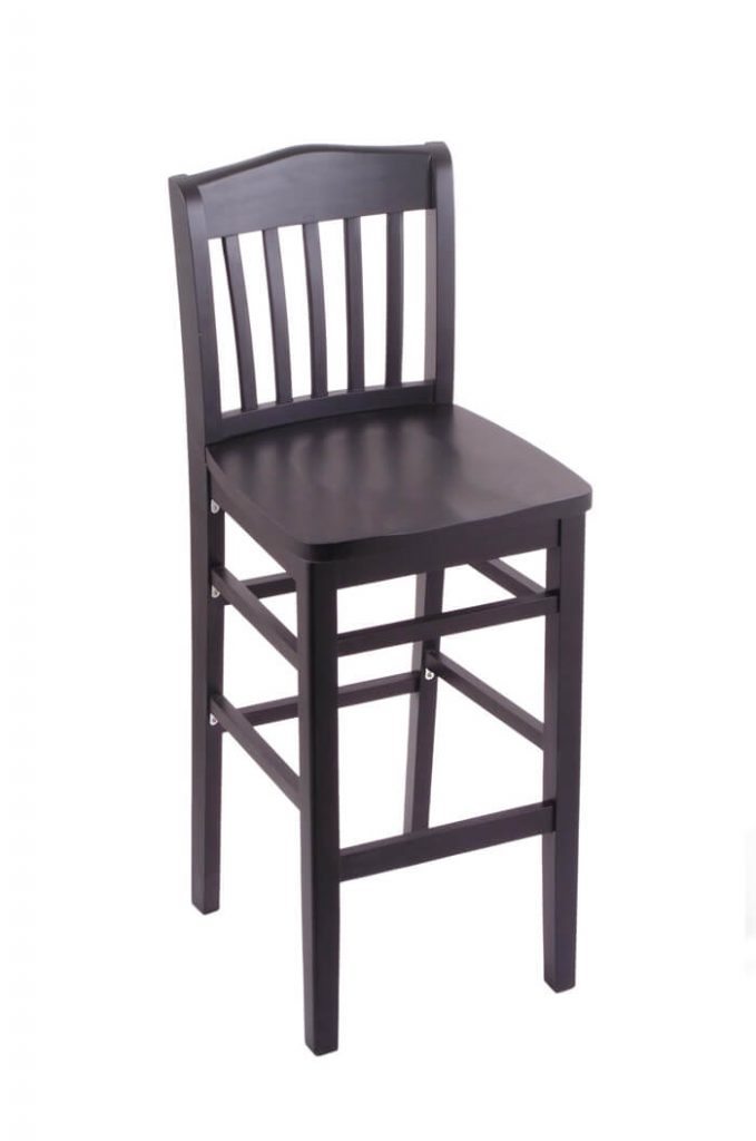 3110 Hampton Black Wood Stool