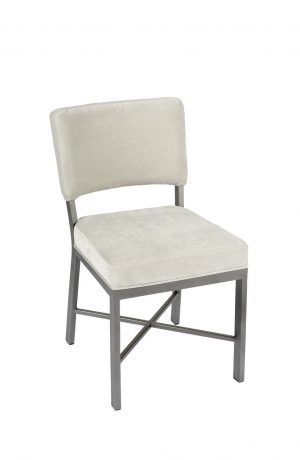 Wesley Allen's Miami Modern Upholstered Dining Chair in Gray