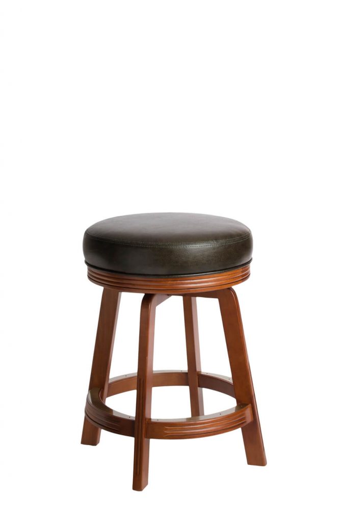 Darafeev's 938 Wood Maple Backless Swivel Bar Stool