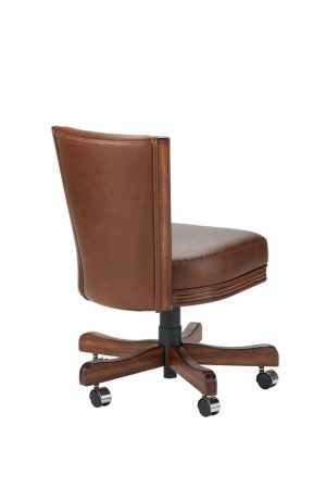 Darafeev's 615 Flexback Game Chair in Oak Wood - View of Back