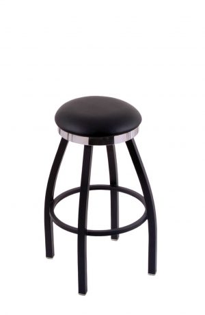 Holland's C8B2C Classic Series Backless Swivel Bar Stool in Black