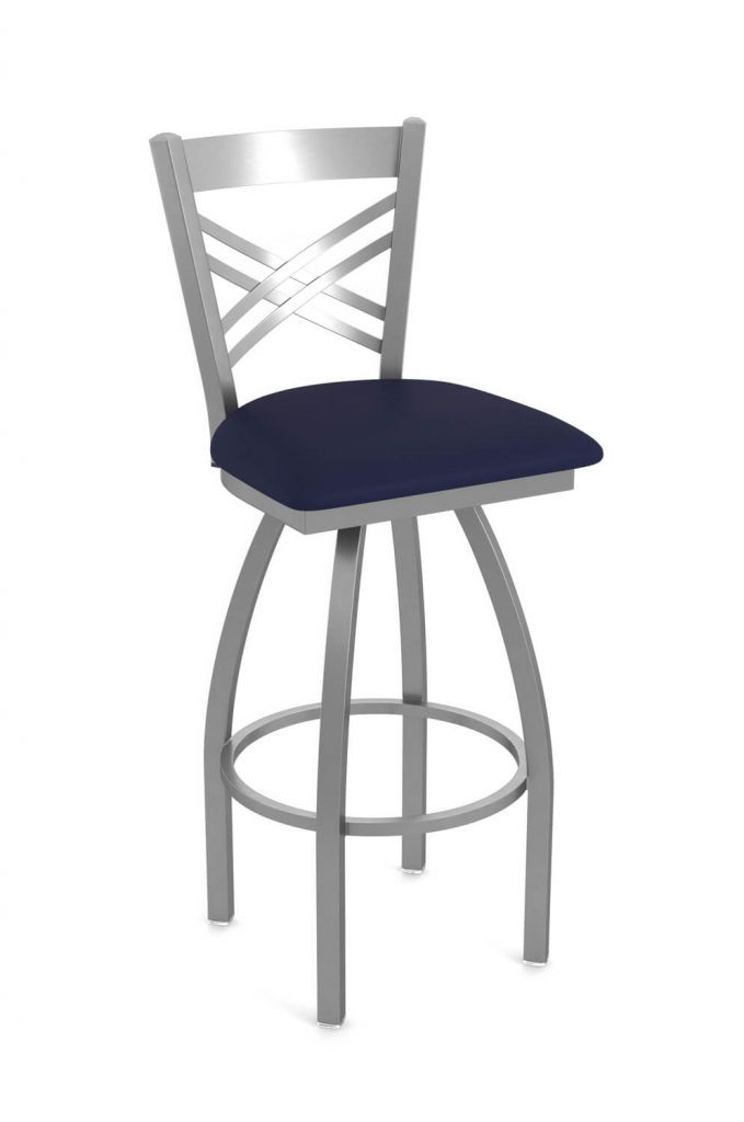 Holland's Catalina Outdoor Swivel Bar Stool in Breeze Sapphire