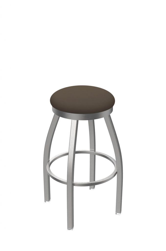 Holland's Misha Outdoor Backless Swivel Bar Stool in Breeze Farro