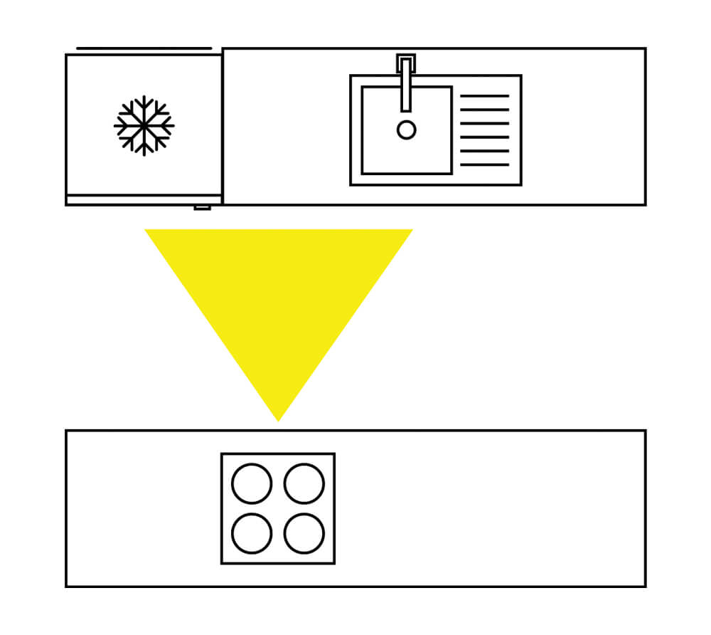 Galley kitchen graphic