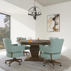 Darafeev's Euclid 5-Piece Dining Set in Modern Dining Room - Poker Side