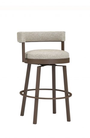 Leathercraft's Jasper 528 Metal Swivel Bar Stool with Low Back