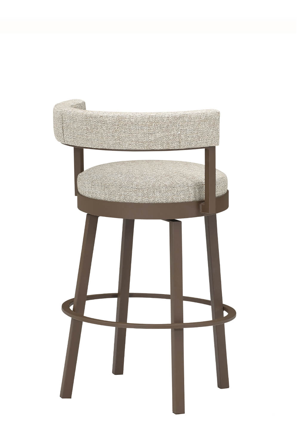 Leathercraft's Jasper 528 Metal Swivel Bar Stool with Low Back - Back Side