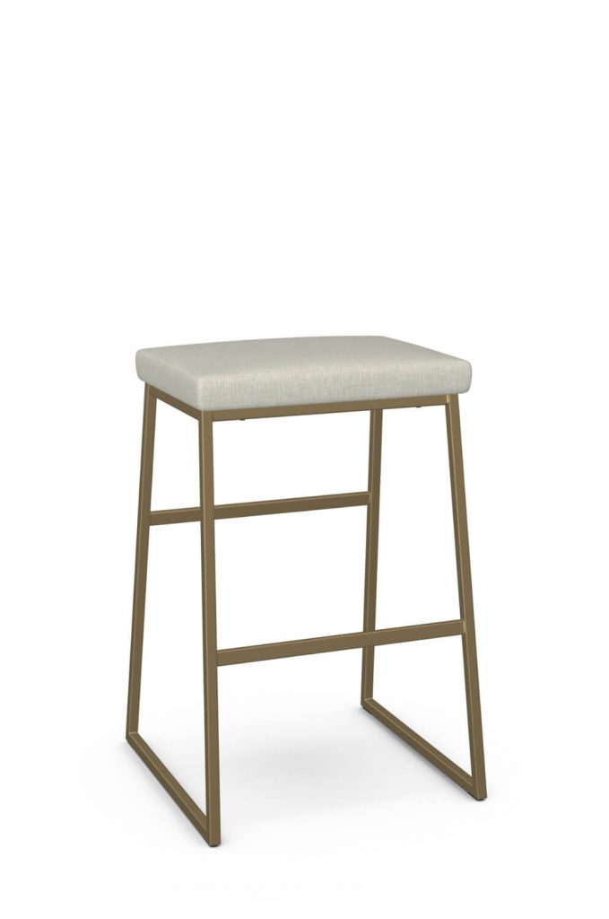 Amisco's Zach Gold Custom Made Modern Backless Bar Stool