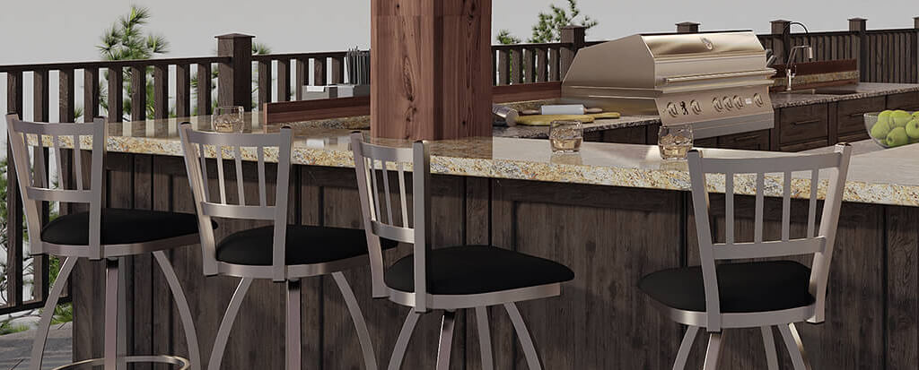 Featuring the Contessa Bar Stools by Holland