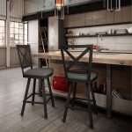 Cross Back Bar Stools