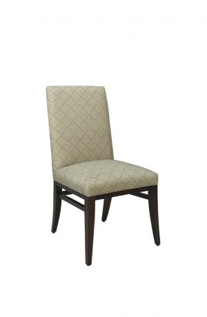 Style Upholstering #1201 Modern Upholstered Dining Chair in Geometric Pattern