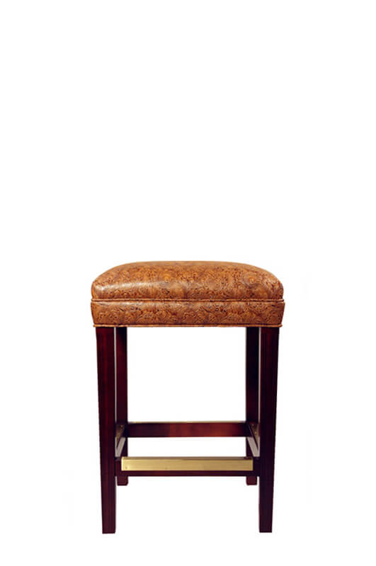 Style Upholstering #698B Upholstered Backless Bar Stool - Front