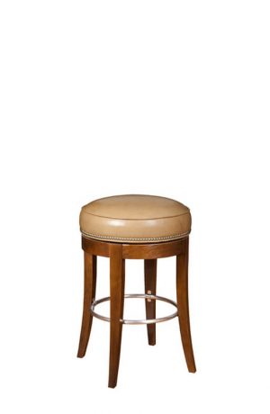 Style Upholstering #710 Traditional Backless Wood Bar Stool