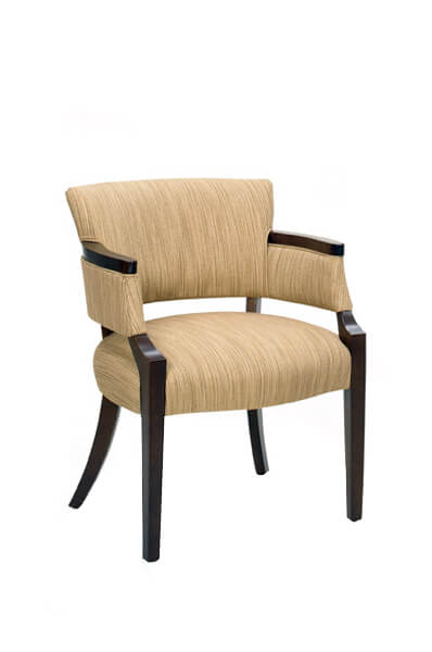 Style Upholstering #6701 Upholstered Wood Dining Arm Chair