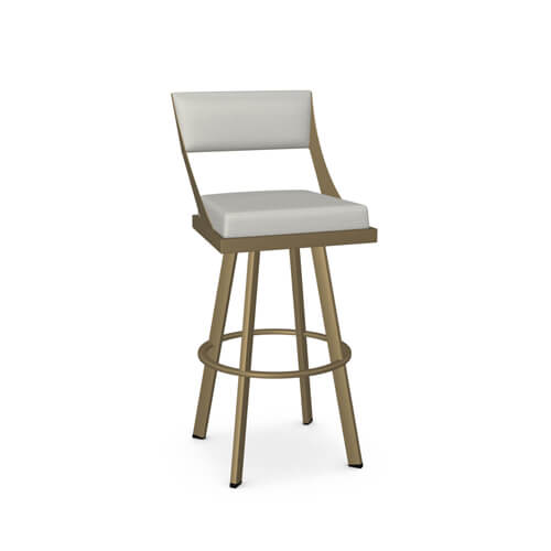 Fame bar stool in gold metal