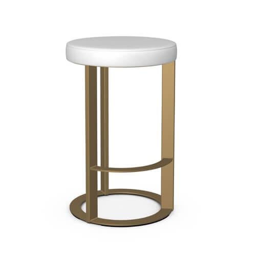 Amisco's Allegro Backless Bar Stool with Circular Base