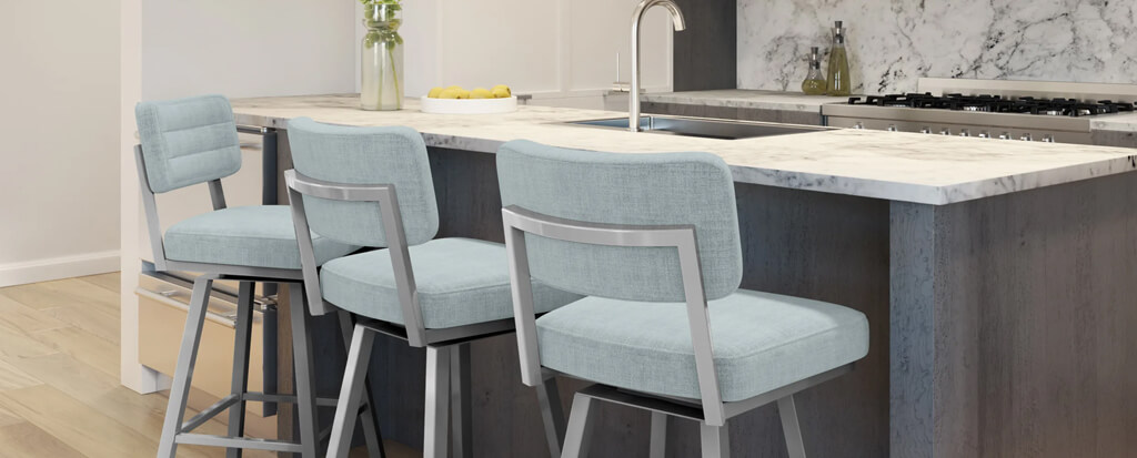 Featuring the Phoebe stools by Amisco