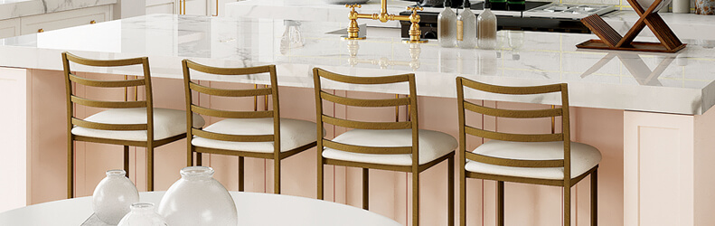 Featuring the Benton stools by Wesley Allen