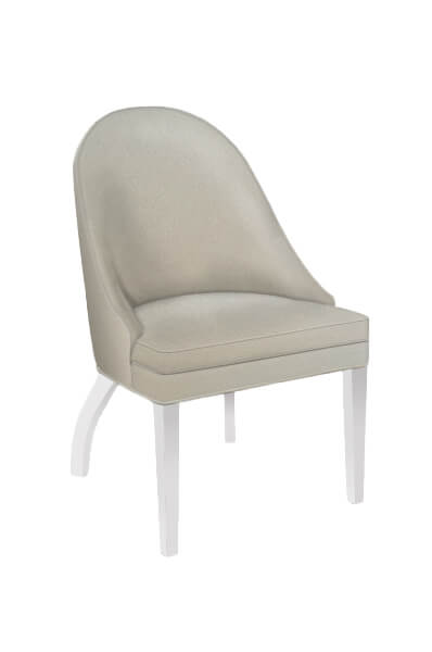 Style Upholstering's #35 White and Tan Dining Chair