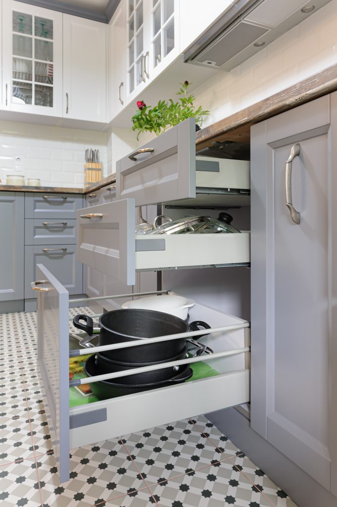 Custom Cabinets to hold pots and pans