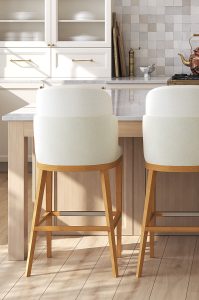 IH Seating Serafina Classic Wood Bar Stools in Kitchen