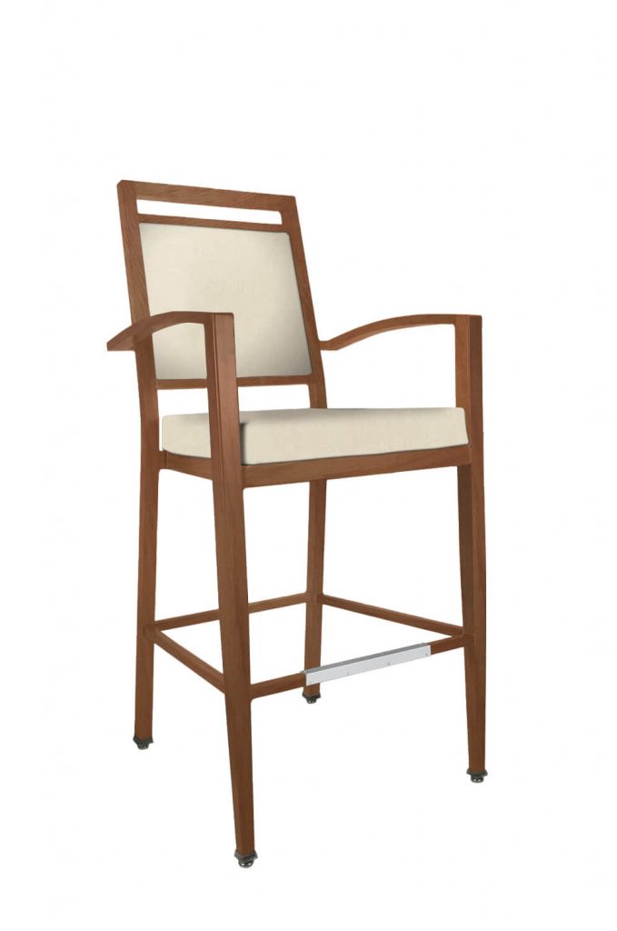 IH Seating Aiden Harvest Maple Wood-Grain Finish with Arms