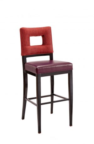 IH Seating Nova Transitional Bar Stool with Multi-Colored Fabrics