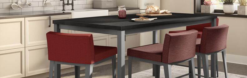 Featuring the Ethan XL Stools by Amisco