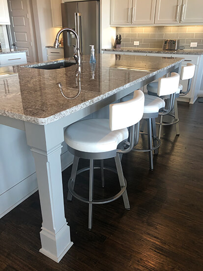 Most Popular Barry Swivel Bar Stools in Customer's Kitchen