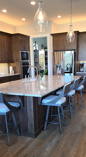 Most Popular Fame Swivel Bar Stools in Customer's Kitchen