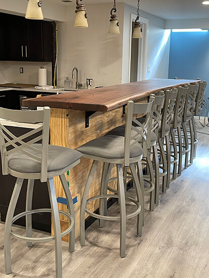 Most Popular Catalina Swivel Bar Stools in Customer's Kitchen