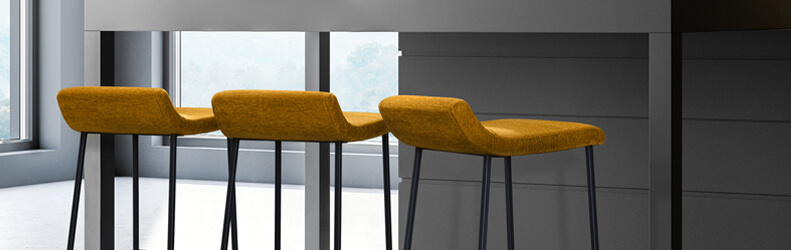 Featuring the Zoey bar stools by Trica