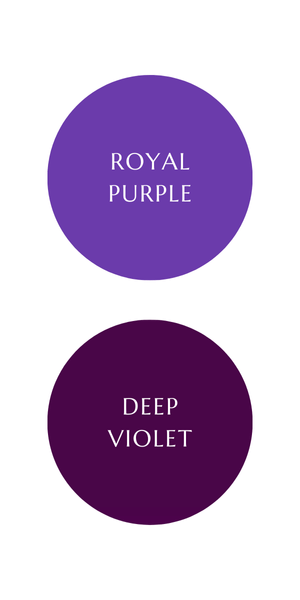 Royal Purple (top) and Deep Violet (bottom)