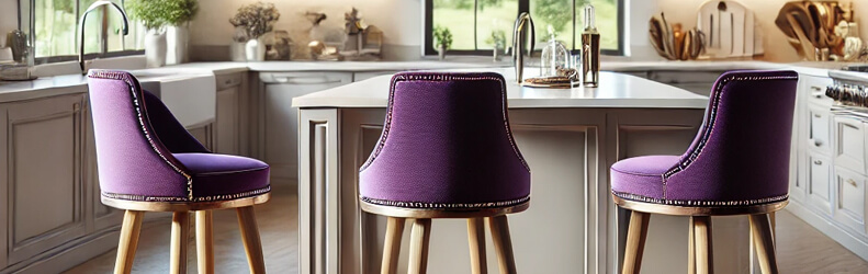 Purple Bar Stools