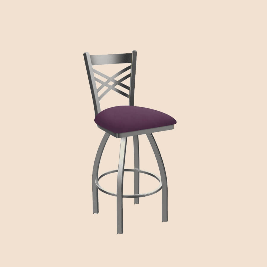 Purple Swivel Bar Stools