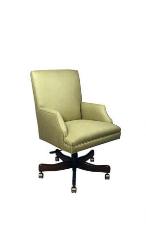 Style Upholstering's 800AS Transitional Executive Chair with Arms and Casters