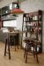 Amisco's Architect Swivel Counter Stool in Industrial Kitchen with Wood and Metal