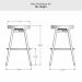 Amisco's Nox Bar Height Dimensions