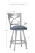 Wesley Allen's Edmonton Swivel Stool with Back in Counter Height