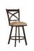 Wesley Allen's Edmonton Swivel Counter Stool in Sun Bronze Metal Finish