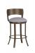 Wesley Allen's Baltimore Bronze Swivel Bar Stool with Low Back