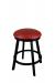 Wesley Allen's Edmonton Backless Swivel Bar Stool with Round Seat Cushion