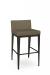 Amisco's Ethan Dark Brown Modern Low Back Bar Stool