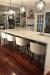 Trica's Liv Modern Black Low Back Bar Stools in Modern Kitchen